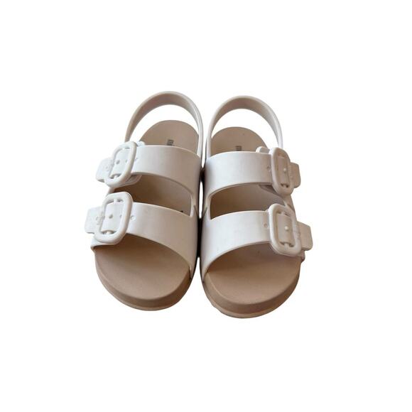 Mini Melissa Girl's White Brown Cozy Sandals Size 9 - Picture 6 of 9